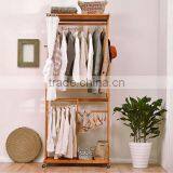 Cabinet Type Wooden Coat Hanger Wooden Clothes Rack for Bedroom thumbnail-1
