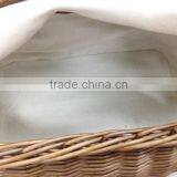 Outdoor Colorful Cheap Portable Natural Wicker Food Baskets thumbnail-6