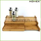 Classics 3-Tier Expandable Bamboo Spice Rack Step Shelf Homex-BSCI