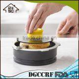 NBRSC Plastic Adjustable Safety Bagel Slicer Slicing Guide With Safety Cutting Finger Guard thumbnail-1