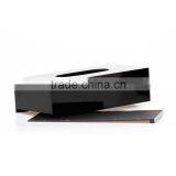 Lacquer Decorative Facial Wooden Tissue Box, Black Color thumbnail-2