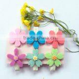 New Products 2017 Cheap Personalized Garden Flower no Slip Fabric Hair Clip Wool Felt Kids Hairpin for Baby Girls Gifts Boutique thumbnail-1