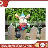 Solar Christmas Decorative Deer -Indoor or Outdoor Decorative Garden Resin Sculpture thumbnail-1
