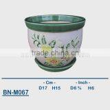 Vietnamese Ceramic Hand Carved Mini Flower Pot BN-M067 thumbnail-1