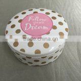 Customer Handpainted White Ceramic Jewelry Gift Box Round thumbnail-3