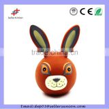 Eco-friendly Vinyl rabbit head pet toy