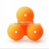 Silicone rubber egg cup 3 eggs stand novelty egg holder easy boiled egg tool