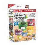 2016 as Seen on tv Colorful 7 Piece Food Storage Box Portion Control Food Containers With Lid thumbnail-3