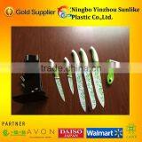 6pcs Professional Knife Ceramic Coating Cleaver Knife Set thumbnail-1