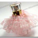 Perfume Bottle Neck Decoration Pink Lace Fabric Dress thumbnail-1