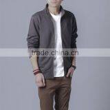 2017 Men's Spring Coat Cotton Wool Fleece Jacket/zip up Hoodie thumbnail-5