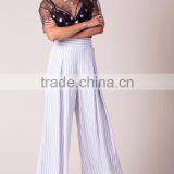 2017 New Arrivals Fashion Striped Women Trousers Pants Designs thumbnail-2