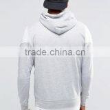 Custom With Hood Contrast White Grey Colour Men's 65% Polyester 35% Cotton Casual Regular Fit Zip Open Blank Fleece Hoodies thumbnail-2