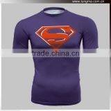 America Super Hero Polyester Compression Tight Sports T Shirt thumbnail-1