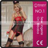 Hot Sale Transparent Erotic Underwear Sexy Nurse Costume for Role Play thumbnail-1