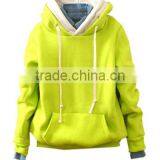 2 Player Color Block Hooded Style Slim Thicken Winter Warm Hoodie for Ladies thumbnail-1