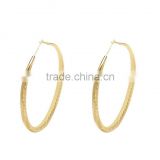 Brass Gold Plated Hoop Earrings