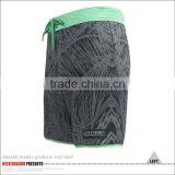 4-way Stretch Mens Beachwear Contrast Waistband Printed Board Shorts thumbnail-3