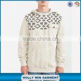 Mans Lightly Textured Fleece Hoodie With a Button Pocket