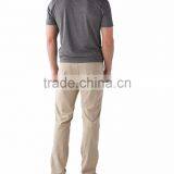 Delicate Straight Cut Pants 100% Cotton Plain Men Casual Pant thumbnail-2