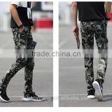 Stylish Men Casual Jogger Pants / 100% Cotton Camo Pants /Zip Pants P170214 thumbnail-1