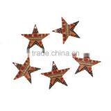 Copper Enamel Painting Charms Pentagram Star Gold Plated Multicolor thumbnail-1