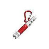 Small White LED Metal, Plastic Keychain Torch Flashlight for Promotional Gifts, Ornaments