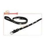 Adjustable Bone Studs Faux leather Pet Collar And Leash Set For Dog