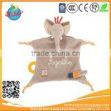Wholesale Grey Elephant Baby Doudou Comforter Blanket Animal Toy thumbnail-4