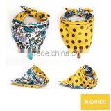 Luxury Printed Baby Triangle Cotton Bib Bandana Bandanna thumbnail-1