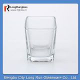 LongRun Fancy square transparent candle holder wholesale modern glassware