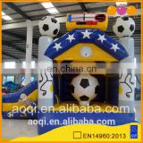 High quality cheapest price backyard small fun city inflatable playland football jumping bouncer combos