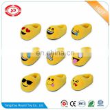 Emoji soft stuffed plush yellow custom funny slippers