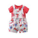 2017 New Arrival Summer Children's Clothing Sets Wholesale Baby Clothes Pink Shirt And Shorts New Baby Suit thumbnail-6