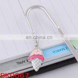 New Product 2015 Fashion Enamel Gift Clip Bookmark Ice Cream Silver Bookmark