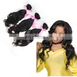 Wholesale natural wave no tangle no shedding genuine raw indian hair extension