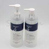 320ml Frosted Clear Plastic PET Shampoo and Shower Gel Bottle With Sliver Pump thumbnail-3
