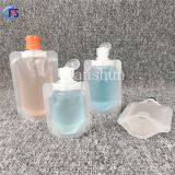 A Blank Standing Bag With a Flap for Hand Gel Clear Plastic Nozzle Bag for Sunscreen thumbnail-5
