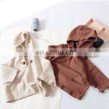 A0215# Spring Girls' Jacket Hooded Boys Kids Coats Childrenswear Wholesale thumbnail-1