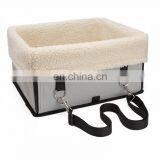 Customized LOGO Pet Car Bed Portable Dog Car Mat Warm Lamb Wool Travel Pet Car Carrier Bag thumbnail-1