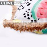 2018 Home Decor Fruits Printed Outdoor Cushion Pillow With Tassels Trimmings thumbnail-2
