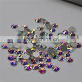Top Quality Very Bright Nail Crystal Rhinestone Crystal AB Clour Silver Back Non Hot Fix Rhinestones thumbnail-1