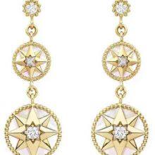 Octagonal Compass Shell Earrings thumbnail-3