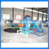 Manual operated waste tire recycling machine