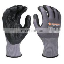 Comfort Grip Worker Construction Flexible Comfortable Nitrile Coated Foam Coating Glove thumbnail-1