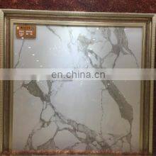 Pisos Porcelanato Foshan Tile 800X800 mm Carrara White Marble Porcelain Tile Flooring Wall Tile