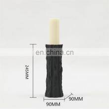 Minimalist Ceramic Cylinder Black White Candle Holder for Home thumbnail-5