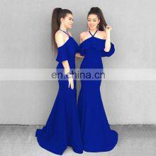 Wedding Womens Off Prom Dress Long Mermaid Bridesmaid Evening Dress Slit thumbnail-2