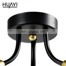 HUAYI High Quality Decorate Led Ceiling Lamp Surface Mounted Glass Cone Shape E14 Indoor Ceiling Light thumbnail-5