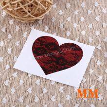Heart Shape Lace Nipple Stickers Disposable Fancy Nipple Stickers White Lace Nipple Covers thumbnail-5